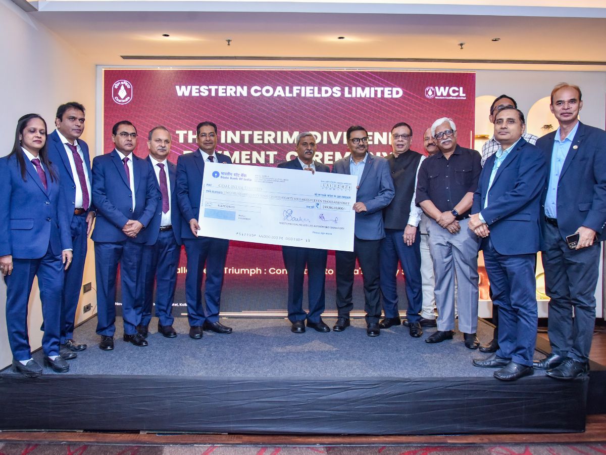 WCL pays Rs 249.86 crore interim dividend to Coal India